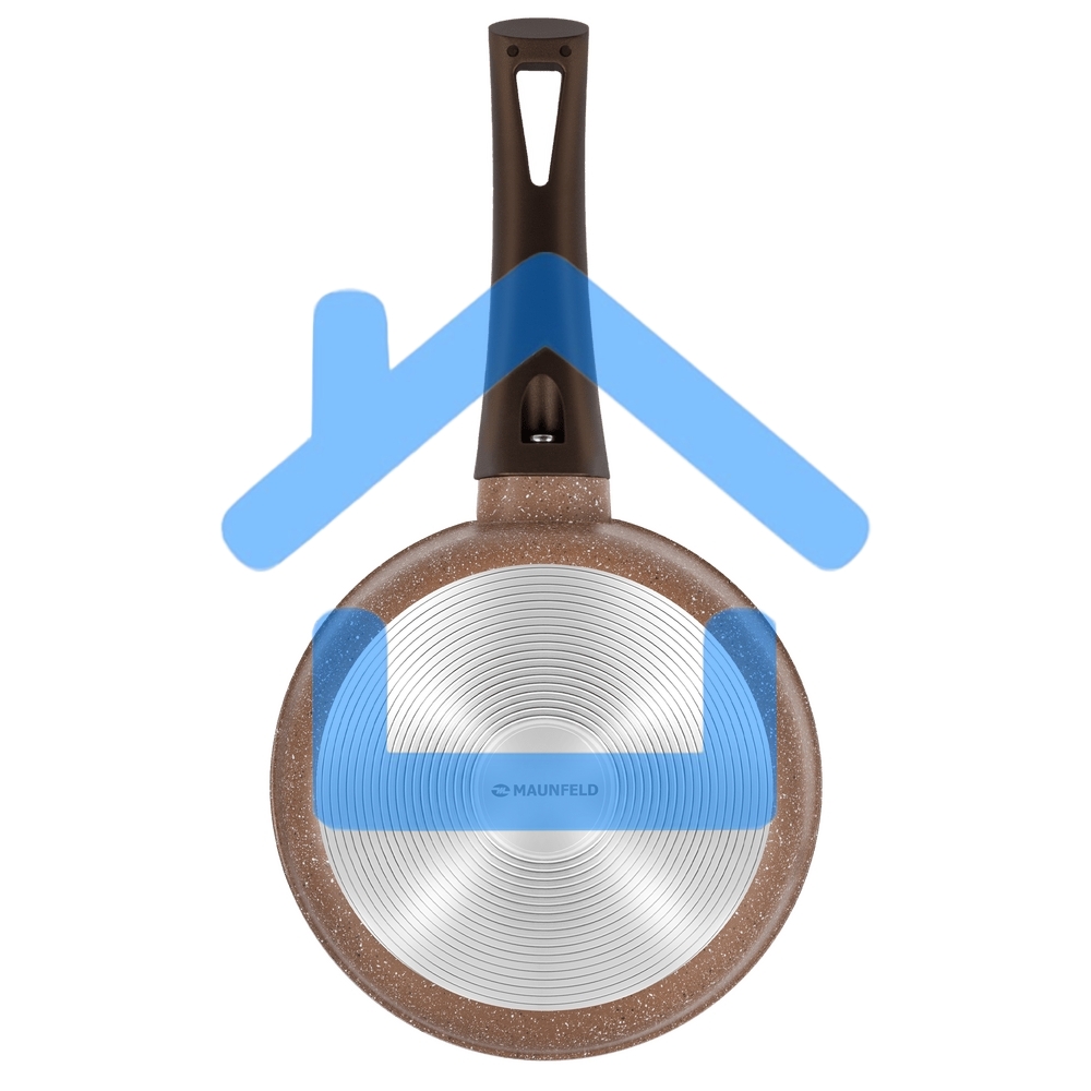 Ковш Maunfeld Carmel MF18CRM01SP из литого алюминия со стеклянной крышкой, 18 см, 1,6 л