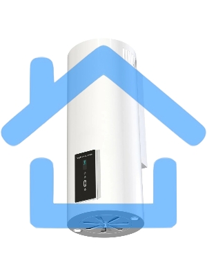 Вытяжка каминная Zigmund & Shtain K 146.4 W белый, 35 см, 1100 куб. м/ч, 60 дБ