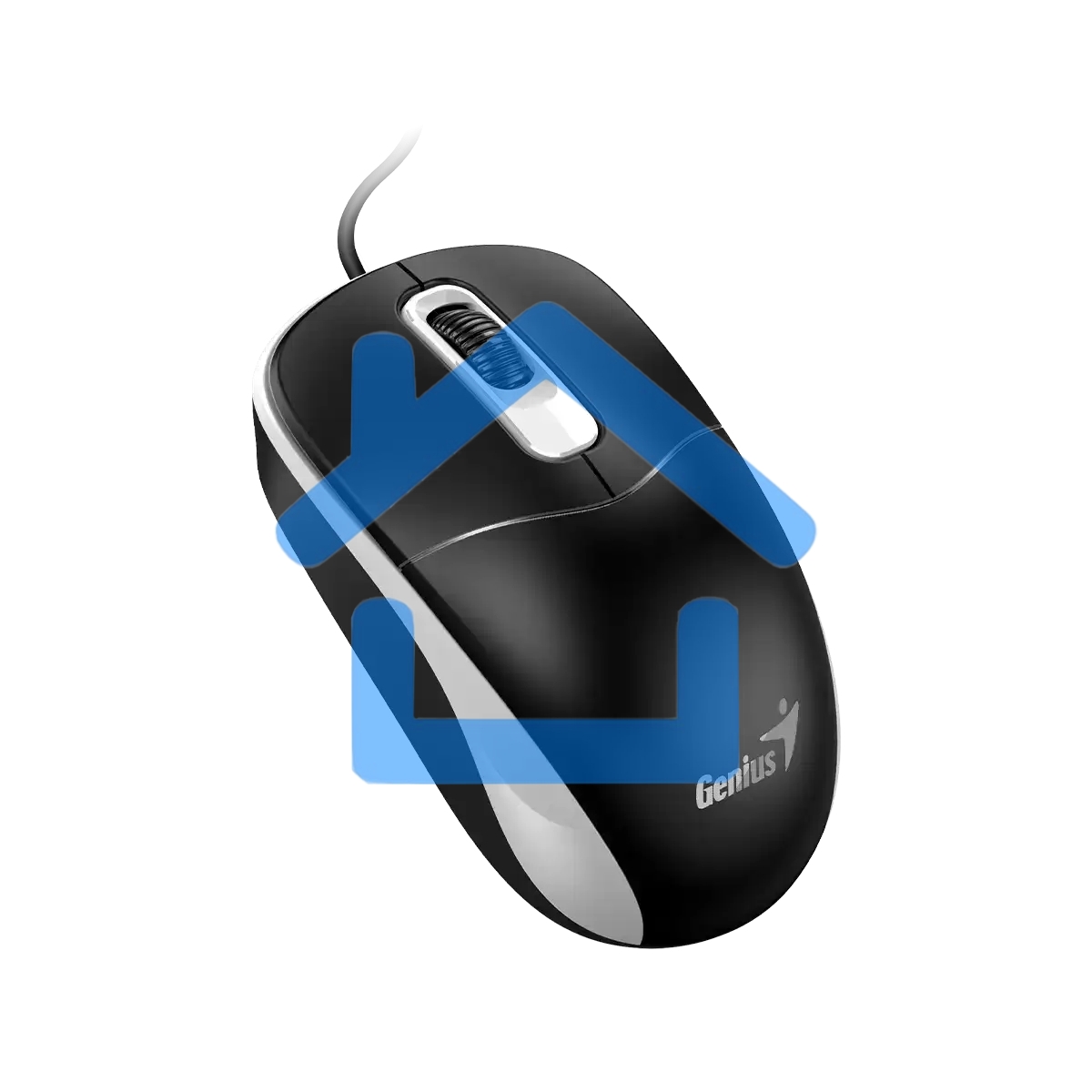 Мышь проводная Genius DX-111 черно-серый, 1200 dpi, USB, кнопки - 3