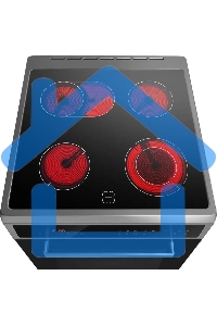 Плита электрическая Maunfeld MEC611CS10TD серебристый, конфорок 4 шт, духовка 59 л, 60 см x 85 см x 63 см