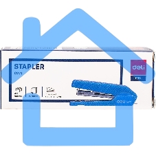 Степлер Deli E0271 Essential N10 (15 листов), ассорти, 50 скоб, закрытый, коробка