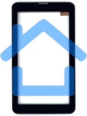 Сенсорное стекло (тачскрин) для Irbis TZone, черное c рамкой