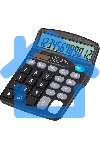 Калькулятор настольный Deli E837 черный 12-разр.