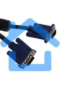 Кабель монитор-SVGA card (15M-15M) 3.0м 2 фильтра VCOM