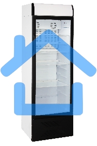 Холодильная витрина Бирюса Б-B310PN черный однокамерный 310 л