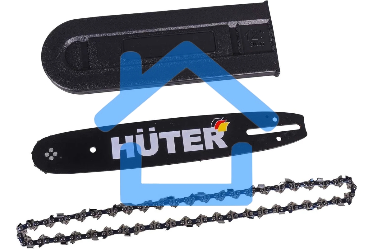 Бензопила Huter BS-25 70/6/5 800 Вт, 25 см3, бак 0,31 л, антивиб. система, шина 300см/12