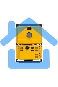 Электрогенератор дизельный Denzel DES-32E, 3.2 кВт, 110 дБ, 78.9 кг