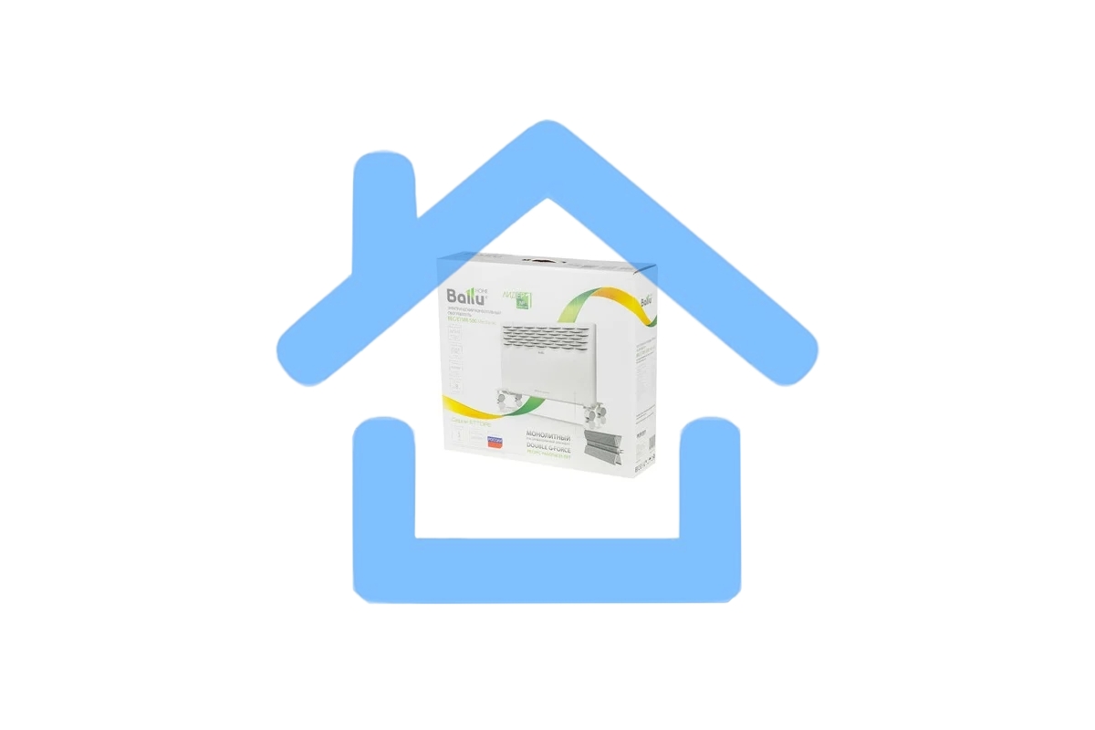 Конвектор Ballu Ettore BEC/ETMR-500 белый, 500 Вт, 8 м2, термостат