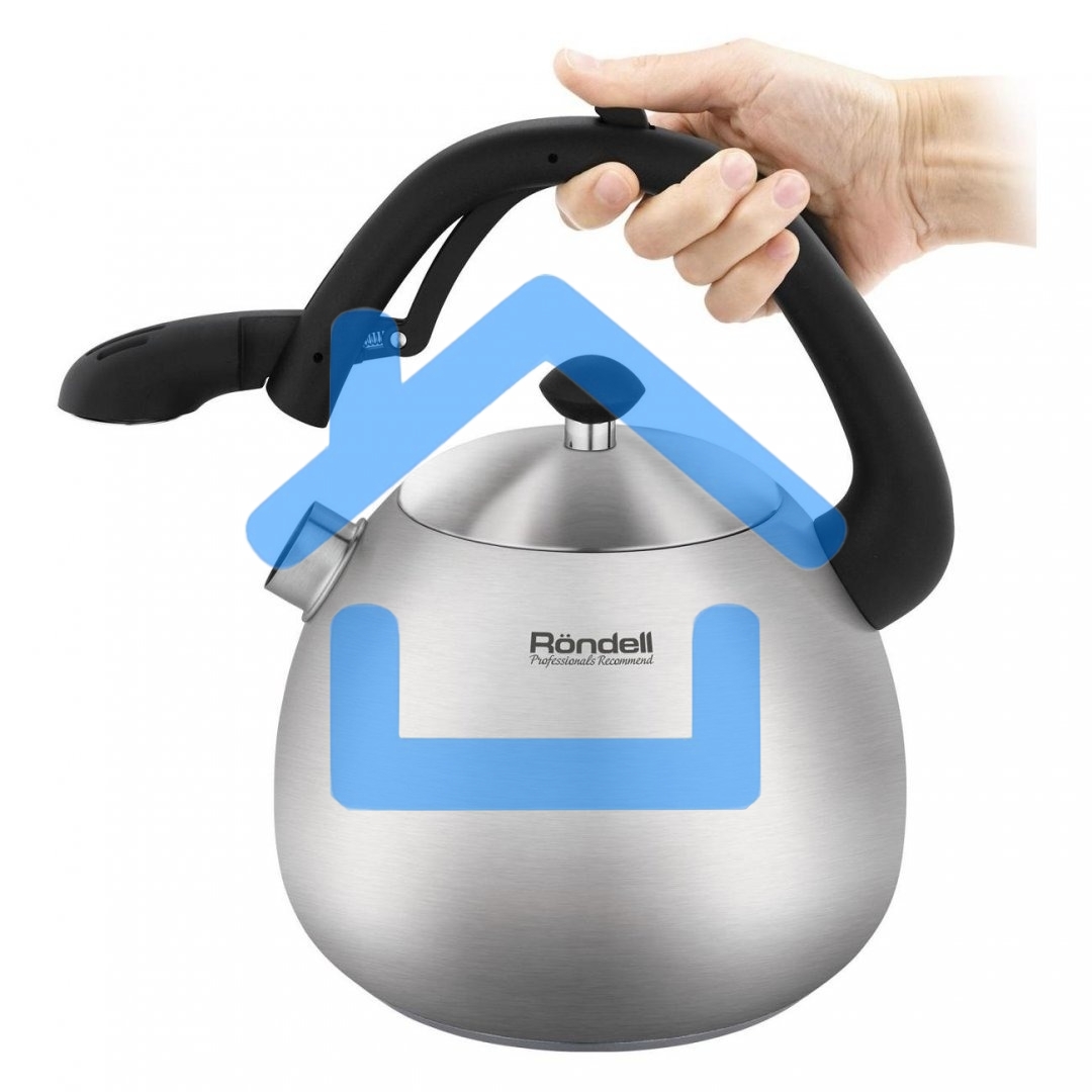 Чайник металлический Rondell Esfera RDS-1656, 3л, стальной