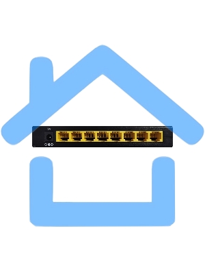 Неуправляемый 8-портовый коммутатор ORIGO OS1208/A1A 10/100 Мбит/с