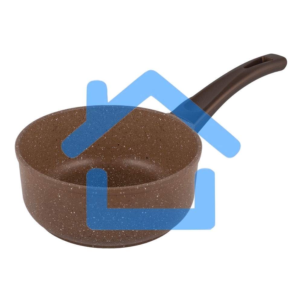 Ковш Maunfeld Carmel MF18CRM01SP из литого алюминия со стеклянной крышкой, 18 см, 1,6 л