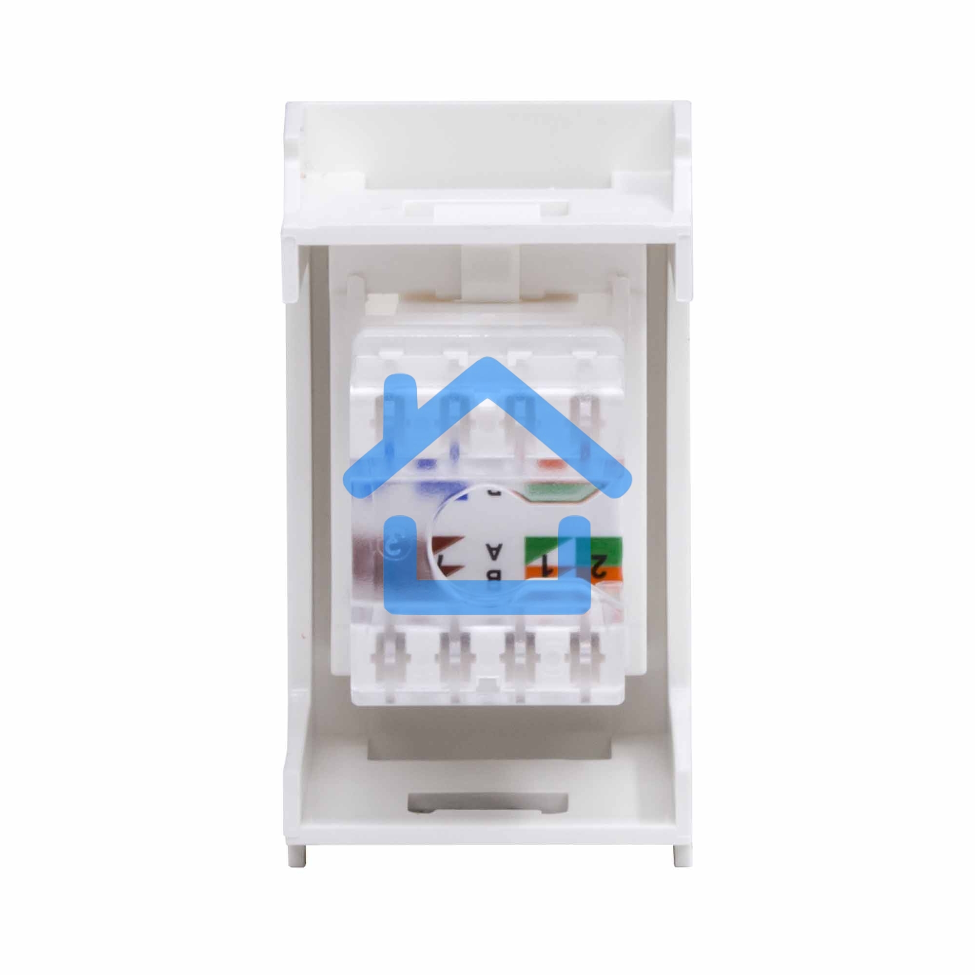 Розетка компьютерная DKC Viva 45058 RJ-45 кат.6, неэкранированная, 8P8C, Hyperline, Dual IDC, белая, 1 модуль