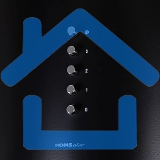 Вытяжка островная HOMSair FLY 1000SD 39 черный, 38 см, 1000 куб. м/ч, 52 дБ