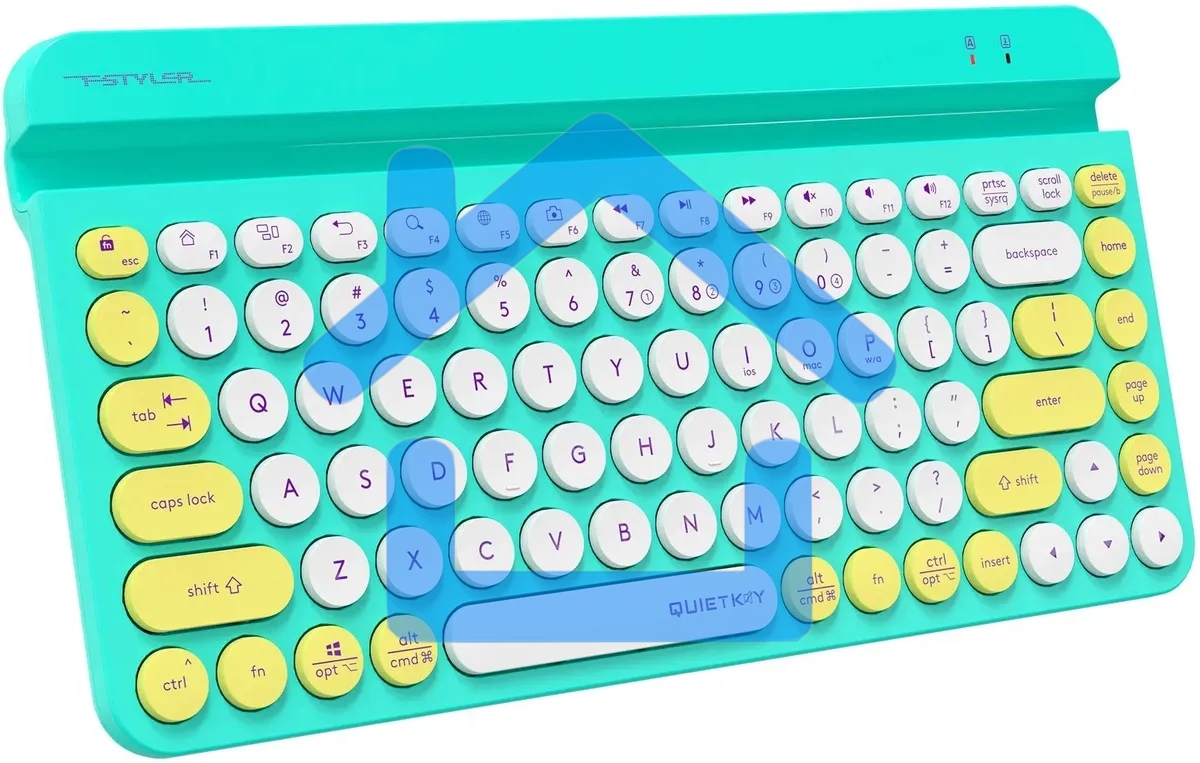 Клавиатура A4Tech Fstyler FBK30 беспроводная, USB, Bluetooth/Радиоканал, зеленый