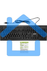 Клавиатура Acer OKW120 проводная, USB, черный