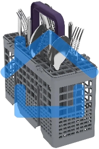 Посудомоечная машина Beko DVS050R01W, белая, 44.8 см, 10 компл., 49 дБ, класс A
