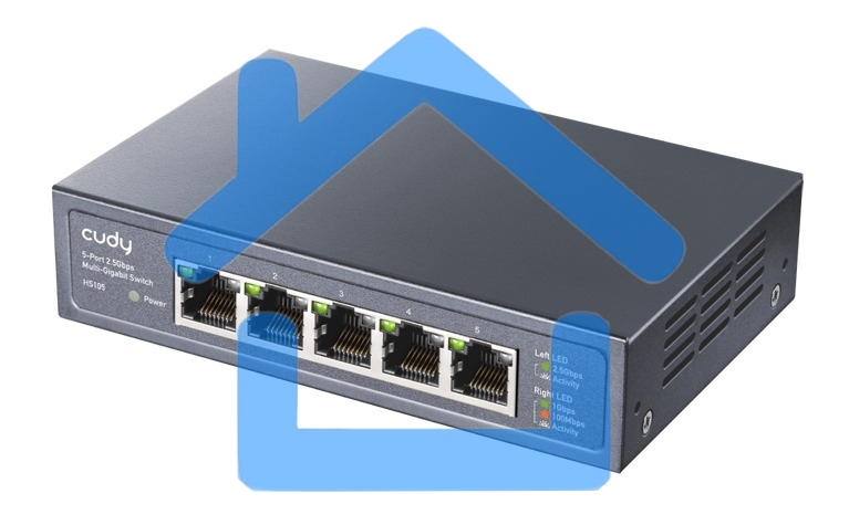 Коммутатор Cudy HS105 (L2) 5x2.5Gbит/с неуправляемый