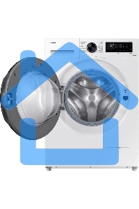 Стиральная машина Samsung WW11CGC04CAELP белый/черный, загрузка фронтальная 11кг, 1400 об/мин, класс: A