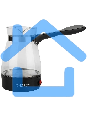 Турка электрическая ENERGY EN-297 стекло, 0,4 л, 600 Вт