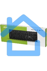 Клавиатура Acer OKW120 проводная, USB, черный