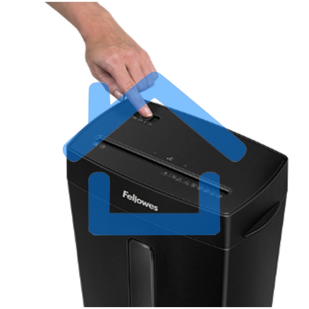 Шредер Fellowes PowerShred Р-42С черный (секр.P-4) фрагменты 8лист. 15лтр. скрепки скобы пл.карты