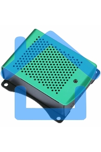 Корпус перфорированный Qumo с доп.креплением, Aluminum Case, Raspberry Pi 4B, green(RS037)