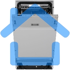 Встраиваемая посудомоечная машина Zigmund & Shtain DW 301.6, нержавеющая сталь, 60 см, 15 компл., 49 дБ, класс A++