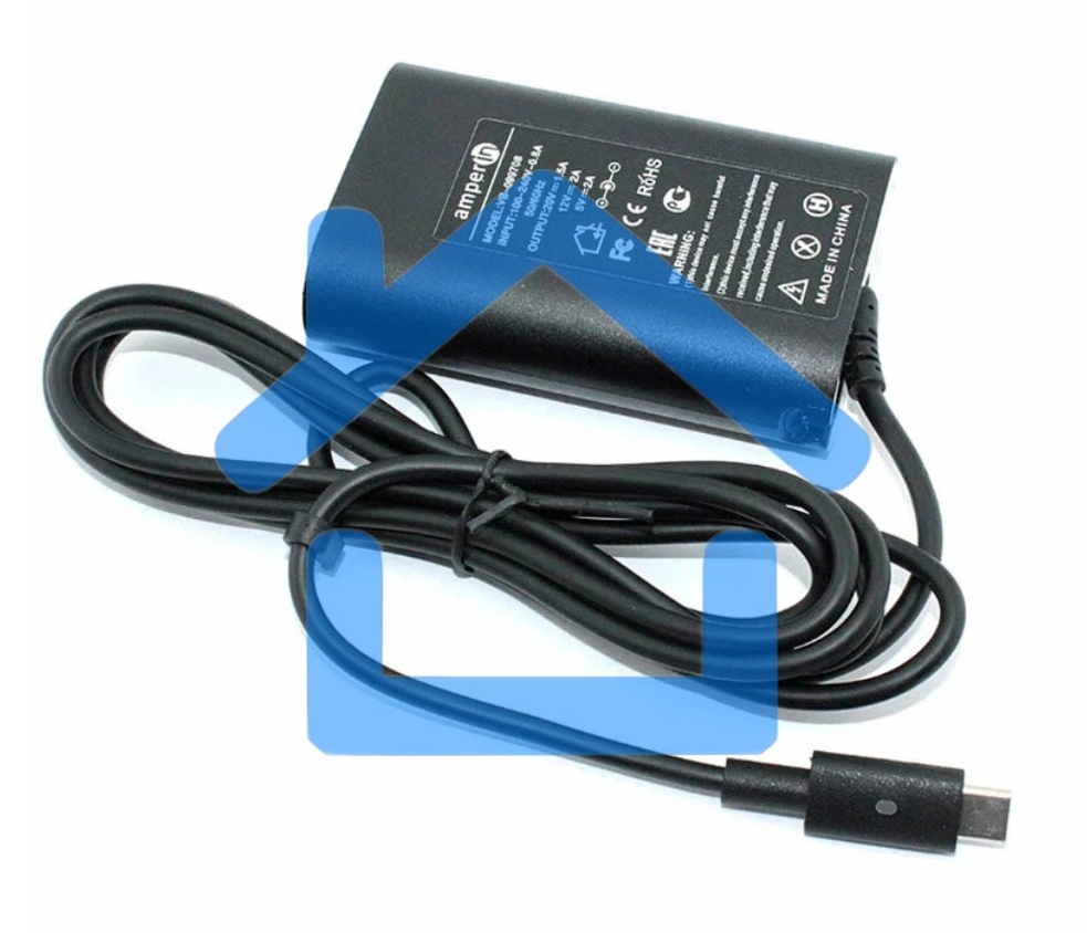 Блок питания (сетевой адаптер) Amperin 5V 3A - 20V 4.5A 90W Type-C, тонкий корпус