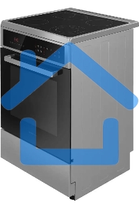 Плита электрическая Maunfeld MEC611CS10TD серебристый, конфорок 4 шт, духовка 59 л, 60 см x 85 см x 63 см