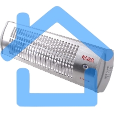 Обогреватель инфракрасный Ресанта ИКО-1200Л, серый, кварцевый, 1200 Вт, 20 м2, термостат (67/5/15)