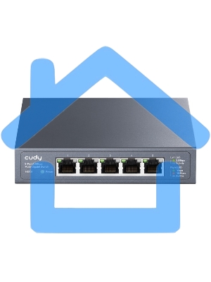 Коммутатор Cudy HS105 (L2) 5x2.5Gbит/с неуправляемый