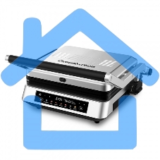 Гриль электрический Zigmund & Shtain ZEG-940 стальной, 2000 Вт