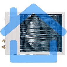 Блок наружный сплит-системы Shuft Asgard DC черный SFTHAI/out-09HN8/BL инвертор, 9000 BTU, 25 м2, охлаждение, обогрев, осушение