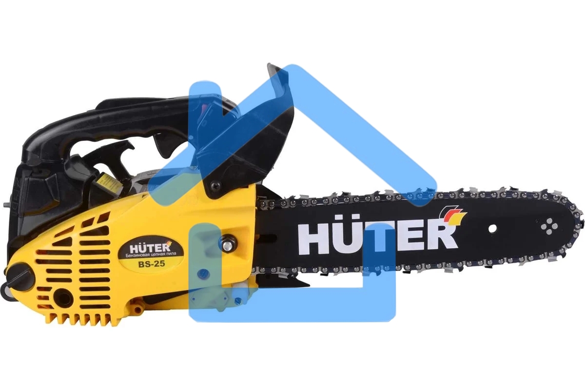 Бензопила Huter BS-25 70/6/5 800 Вт, 25 см3, бак 0,31 л, антивиб. система, шина 300см/12