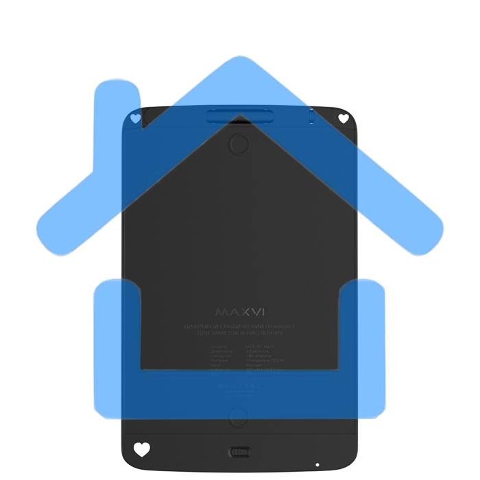 Графический планшет LCD для заметок и рисования Maxvi MGT-01С черный