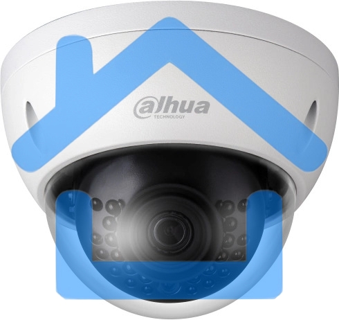 Уличная купольная IP-видеокамера DAHUA 2Мп; 1/2.8” CMOS; объектив 2.8мм; механический ИК-фильтр; чувствительность 0.01лк@F2.0; сжатие: H.265+, H.265, H.264+, H.264, MJPEG; 2 потока до 2Мп@25к/с; ИК-по