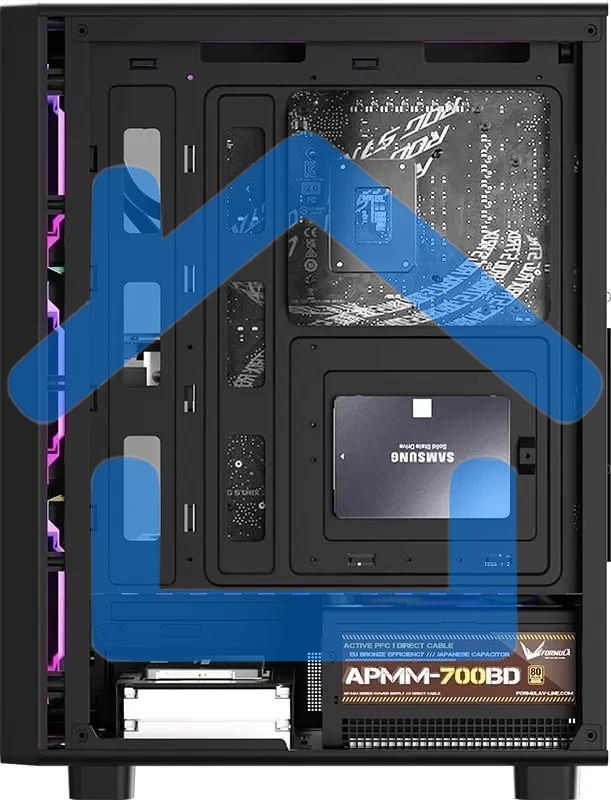 Компьютерный корпус Aerocool / Formula MANA DYNAMIC черный без БП ATX 6x120мм 2xUSB 3.0 1xUSB3.1 audio bott PSU
