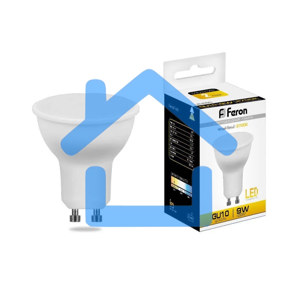 Лампа светодиодная FERON LB-560 (25842) 9W 230V GU10 2700K MR16