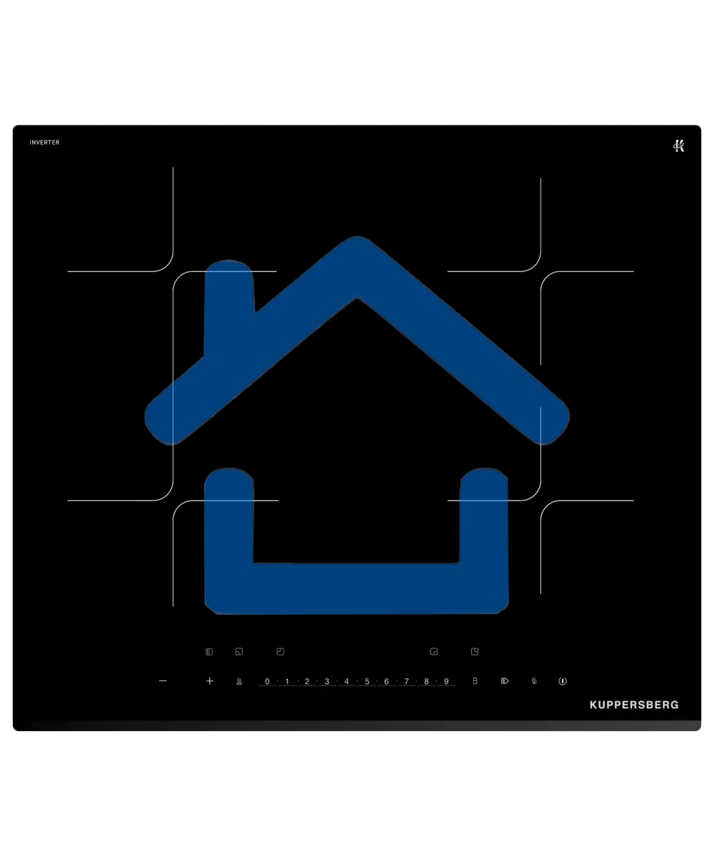 Варочная поверхность Kuppersberg/ Варочная поверхность Kuppersberg, индукция, High-Tech, 9 уровней мощности, inverter, таймер, пауза, Booster, автоматическое отключение, Flexi-zone, слайдерное управление, поддержание тепла, черный