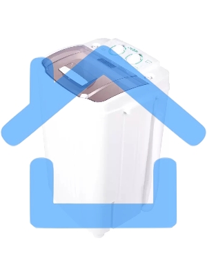 Стиральная машина Славда WS-30ET белый загрузка вертикальная 3 кг, 0 об/мин, класс А