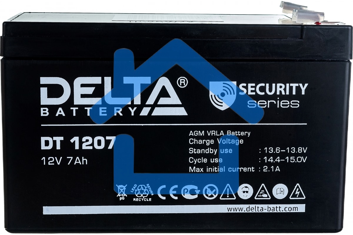 Батарея Delta DT 1207 (12V, 7Ah)