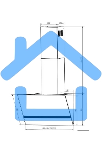 Вытяжка наклонная Elikor Rise BK 50 черный, 50 см, 750 куб. м/ч, 56 дБ