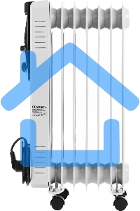 Обогреватель масляный Centek CT-6200 (7 секций) белый, 700/1000/1500 Вт, 15 м2, термостат