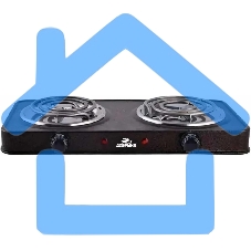 Плитка эл.(2 конф) Добрыня DO-2207B черная (2000Вт) спираль x6