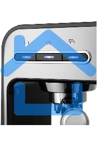 Кофеварка рожковая Kitfort КТ-7515 серебристый, исп. кофе - молотый, 1 л, 1450 Вт, 15 Бар