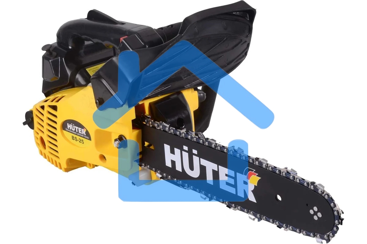 Бензопила Huter BS-25 70/6/5 800 Вт, 25 см3, бак 0,31 л, антивиб. система, шина 300см/12