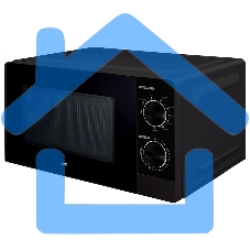 Микроволновая печь JVC JK-MW213MG черный, 20 л, 700 Вт, переключатели - поворотный механизм