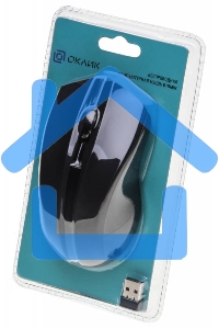 Мышь беспроводная Oklick 615MW черный, 1000 dpi, радиоканал, USB, кнопки - 3
