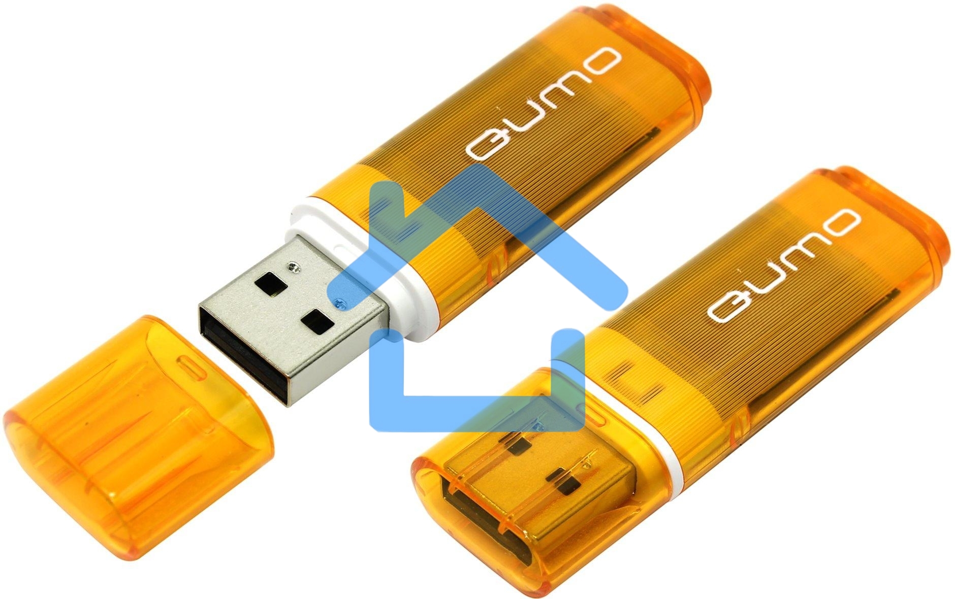 Флешка USB R/W QUMO 32Gb USB 2.0 Optiva 01 Orange корпус оранжевый