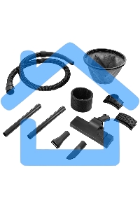 Хозяйственный пылесос Kitfort КТ-548 голубой/серебристый, 1000 Вт, уборка сухая/влажная/сбор жидкости, пылесборник контейнер/мешок, 20 л